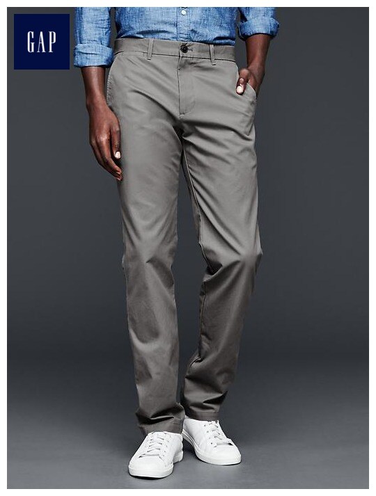 hybrid khakis in slim fit with gapflex