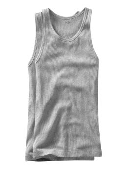 Men: basic tank (2-pack) - heather gray