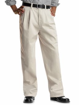 Gap Stain resistant easy fit pleated khaki - stone