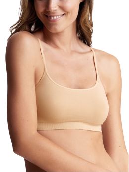Women: Essential basic racerback bra - nude chameleon