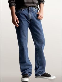Men: Easy fit (dark stonewash) jeans - dark stonewashed