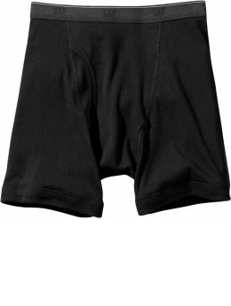 Men: knit boxer briefs - black