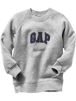 BabyGap: Logo crewneck sweatshirt - heather gray