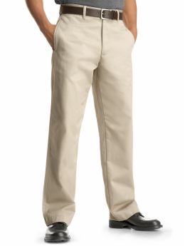 Men: Stain resistant relaxed fit pants - stone