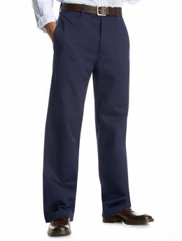 Men: Stain resistant straight fit khaki - true navy