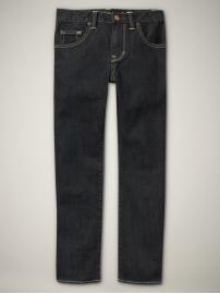 Skinny jeans (saturated dark wash)