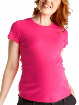 Gap short-sleeved favorite T - pink hibiscus