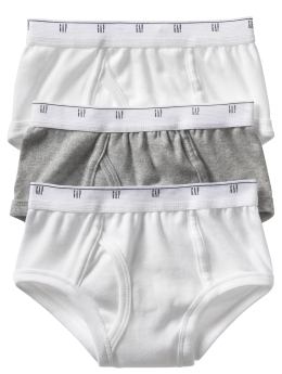 GapKids: Solid briefs (3-pack) - white