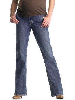 Maternity: Demi panel dark favorite boot cut jeans - old favorite