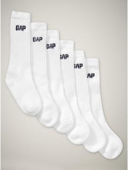 GapKids: Tall socks (6-pack) - white