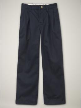 GapKids: GapShield pleated khakis - true navy