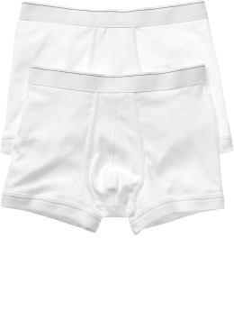 Men: Basic square cut boxer briefs (2-pack) - white