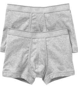 Men: Basic square cut boxer briefs (2-pack) - gray