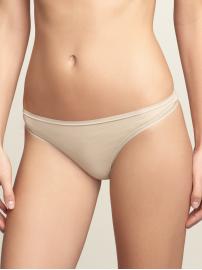 Low rise stretch cotton thong