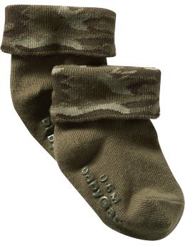BabyGap: Triple-roll socks - camo