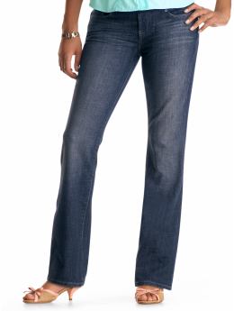 Maternity: Demi panel city fit boot cut jeans - denim