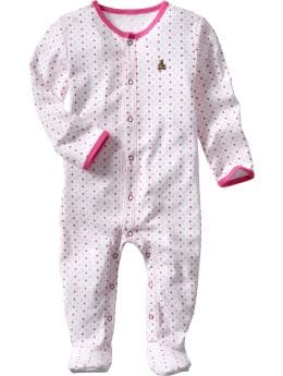 BabyGap: Favorite footed one-piece - pink multi
