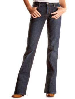 Women: Classic (boot cut) jeans - hand sanded rinse
