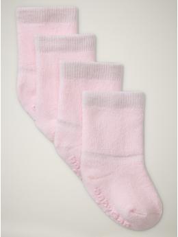BabyGap: Basic socks (2-pack) - talc pink