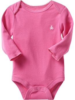BabyGap: Long-sleeved essential bodysuit - english rose