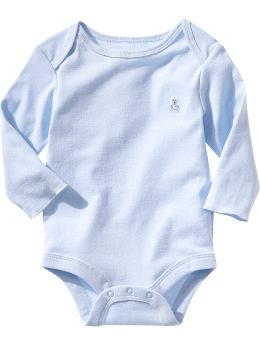 BabyGap: Long-sleeved essential bodysuit - sky blue