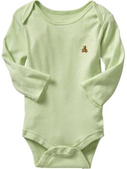 BabyGap: Long-sleeved essential bodysuit - garland green