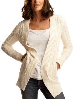 Gap Long cable knit cardigan