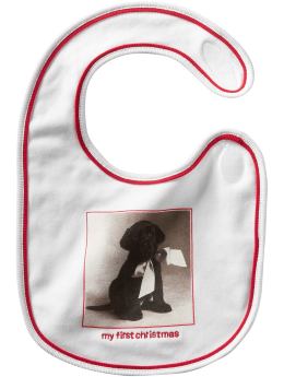 Gap My first christmas photo bib
