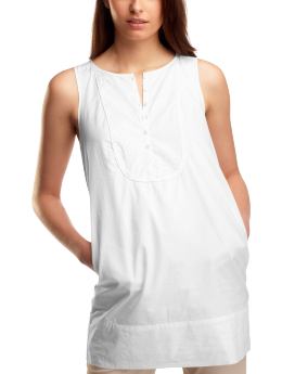 Gap Solid sleeveless tunic - white