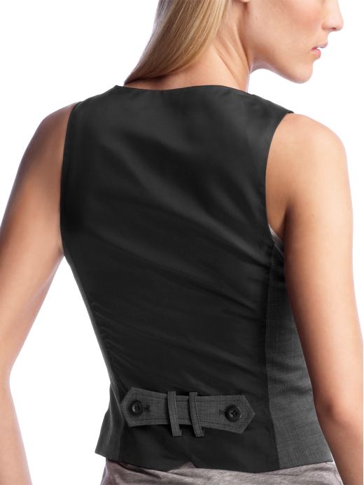 Women's Clothing: Women's Clothing: Cropped double-breasted vest: Outerwear | Gap from gap.com
