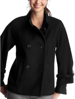 Swing Coat Women: Swing coat - true black