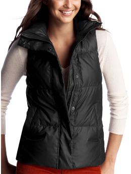Women: Puffer vest - true black