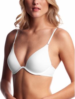 Women: Zero visibility low-cut t-shirt bra - white