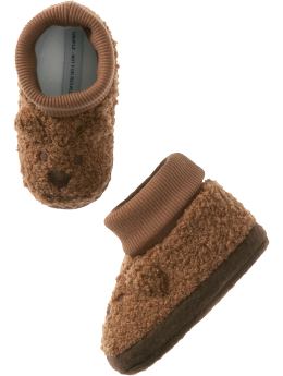 Gap.com: babyGap: Baby Boy: Bear slippers: Infant 0-24 mos: Shoes & Socks from gap.com