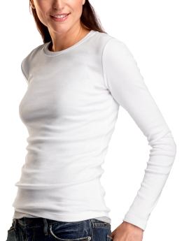 Gap:Black Long-Sleeved Favorite Tee from gap.com