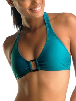 Gap Tortoise shell square ring halter top