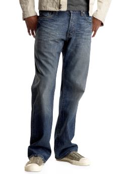 Men: Boot fit (medium wash) jeans - medium tint