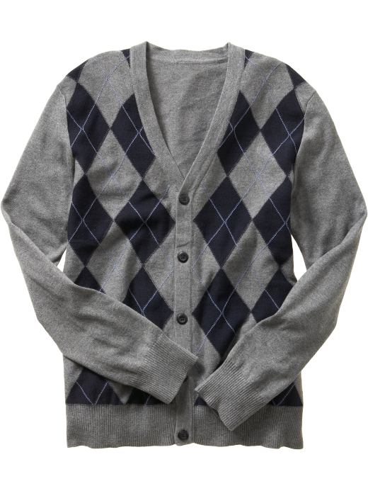 Men: Men: Argyle V-neck cardigan: Cardigans & Zips Sweaters | Gap from gap.com
