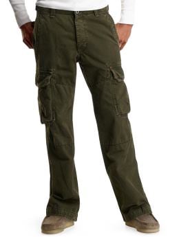 Men: Infantry cargo pants - dark olive