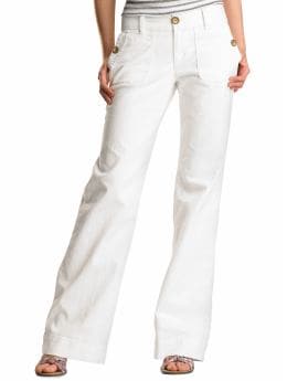 Gap White denim trousers