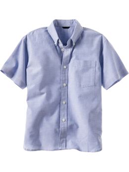 GapKids: Short-sleeved oxford shirt - blue