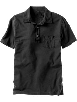 Gap Pocket jersey polo - black