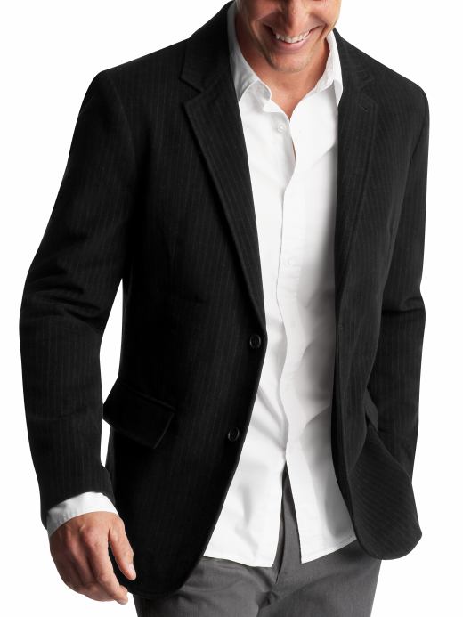 Men: Men: Pinstriped moleskin blazer: Blazers | Gap from gap.com