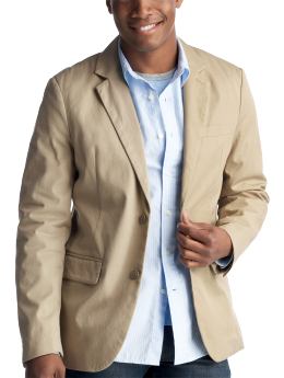 Men: Khaki blazer - chino army