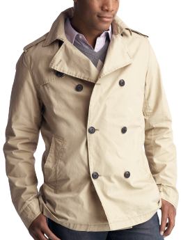 Men: Trench coat - chino army