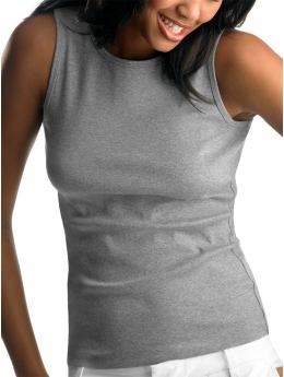 Women: Favorite knit shell - heather gray