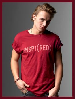 Women: Gap (PRODUCT) RED jersey graphic T - cinnabar red