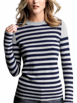 Gap.com: Women: Womens: Striped cashmere sweater: Crew & Scoop Neck: Sweaters from gap.com