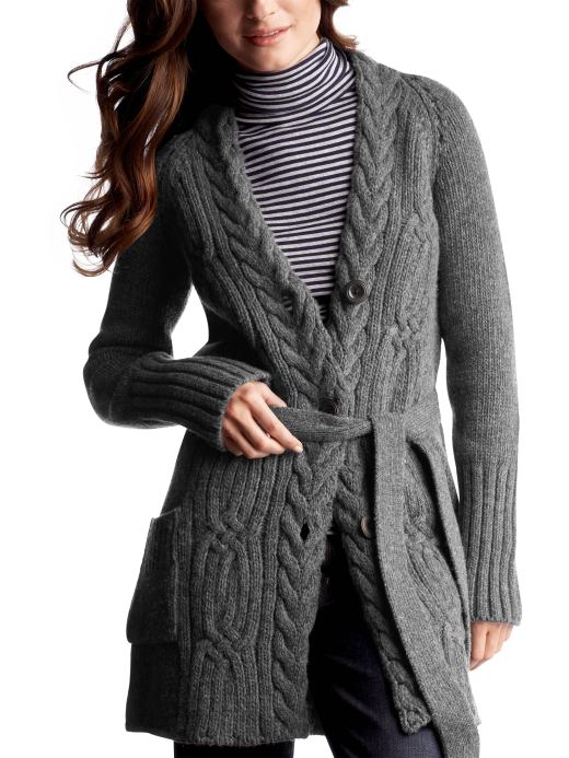 Women: Womens: Cableknit belted sweater coat: Tops: New Arrivals | Gap from gap.com