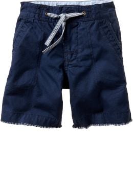 Gap.com: babyGap: Baby Boy: Two tone canvas shorts: Toddler 1-5 yrs: Shorts
